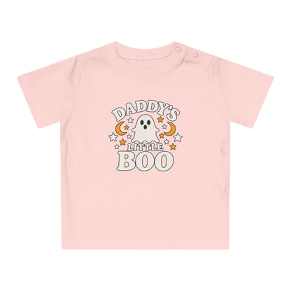 Daddy's Little Boo Baby T-Shirt - Halloween Ghost Infant Tee - Cute Spooky Baby Shirt - Halloween Baby Outfit