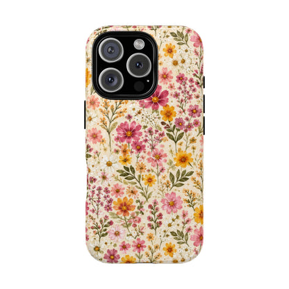 Wildflower Meadow Magnetic Protective Phone Case – Tough Dual-Layer Cover