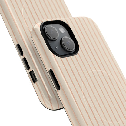 Soft Blush Lines Magnetic Protective Phone Case – Tough Dual-Layer Cover