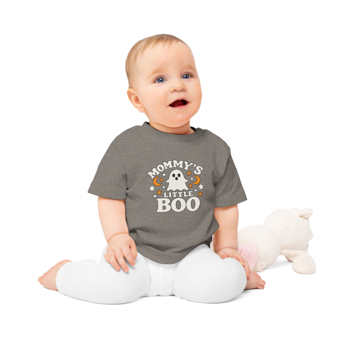Mommy's Little Boo Baby T-Shirt - Halloween Ghost Infant Tee - Cute Spooky Baby Shirt - Halloween Baby Outfit