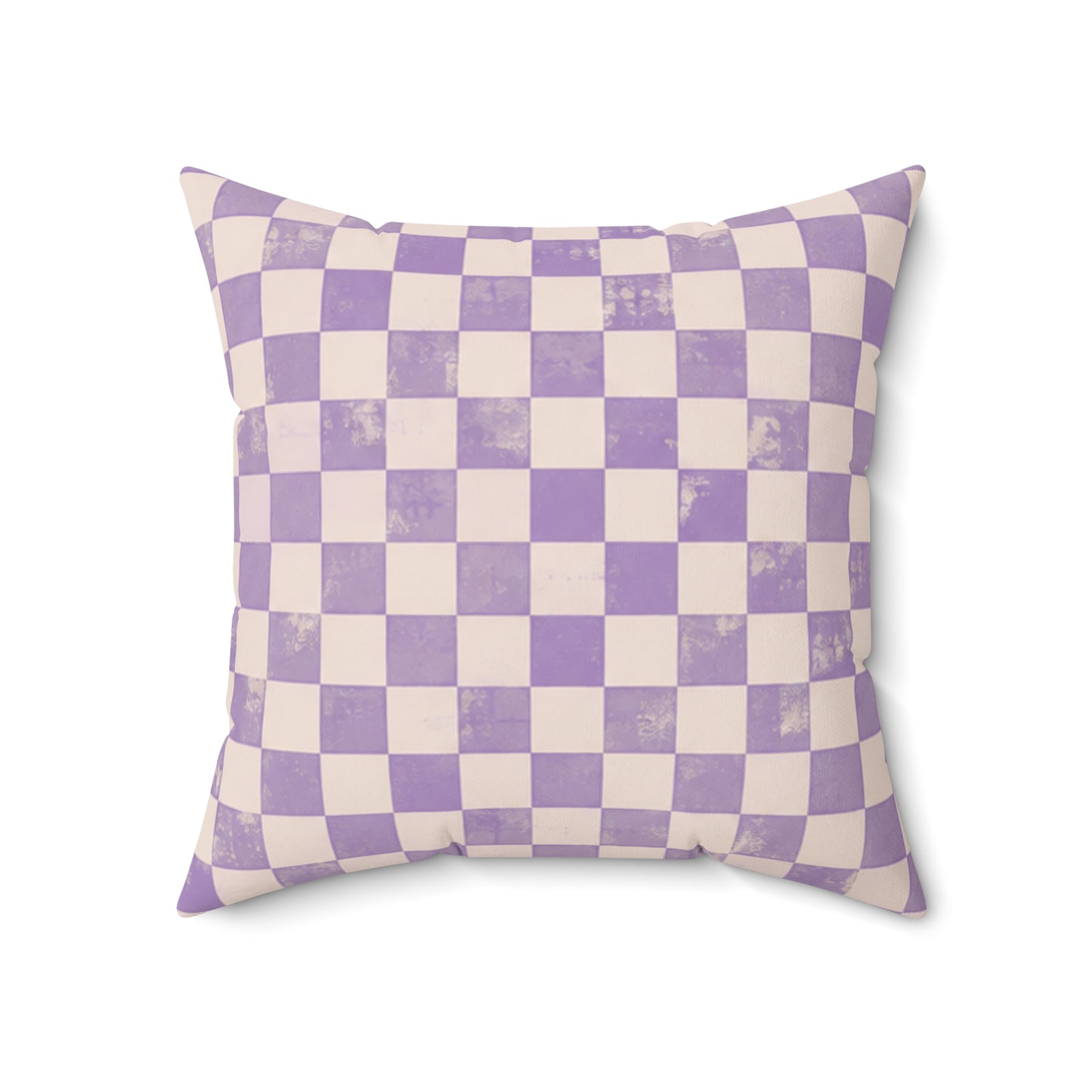 Lavender Check Pillow - Purple Checkerboard Throw Pillow - Pastel Decorative Cushion - Retro Home Decor