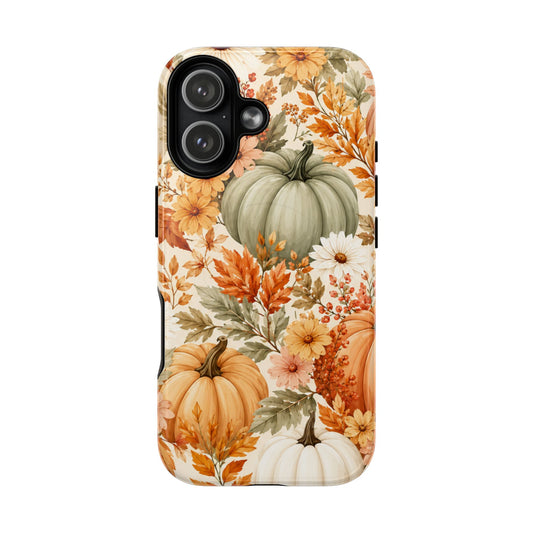 Harvest Bloom Magnetic Protective Phone Case – Tough Dual-Layer Cover