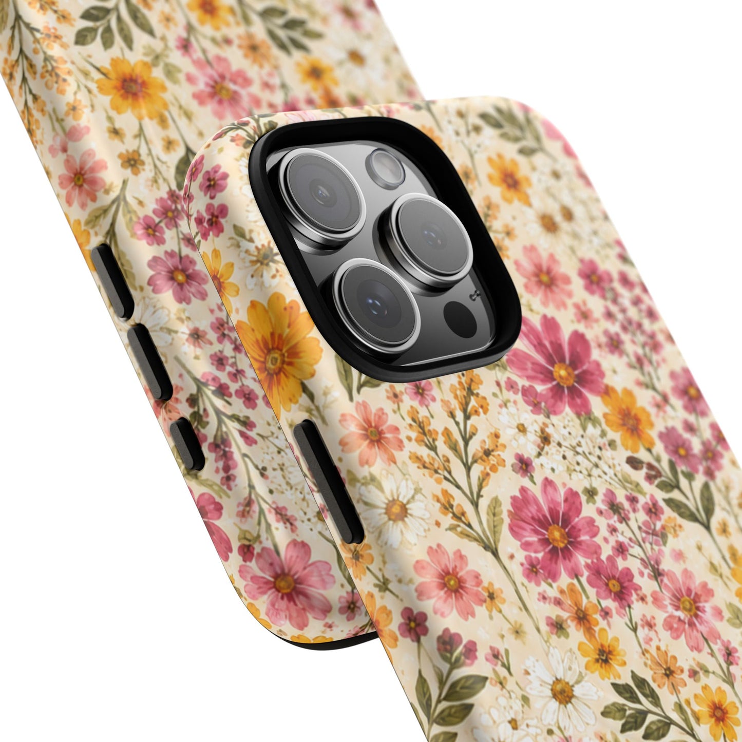 Wildflower Meadow Magnetic Protective Phone Case – Tough Dual-Layer Cover