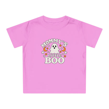 Mommy's Little Boo Baby T-Shirt - Halloween Ghost Infant Tee - Cute Spooky Baby Shirt - Halloween Baby Outfit