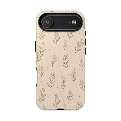 Floral Sprig Magnetic Protective Phone Case – Tough Dual-Layer Cover