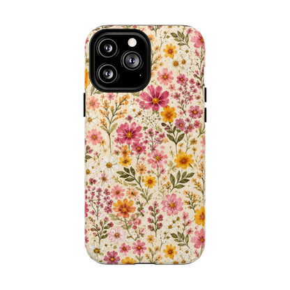 Wildflower Meadow Magnetic Protective Phone Case – Tough Dual-Layer Cover