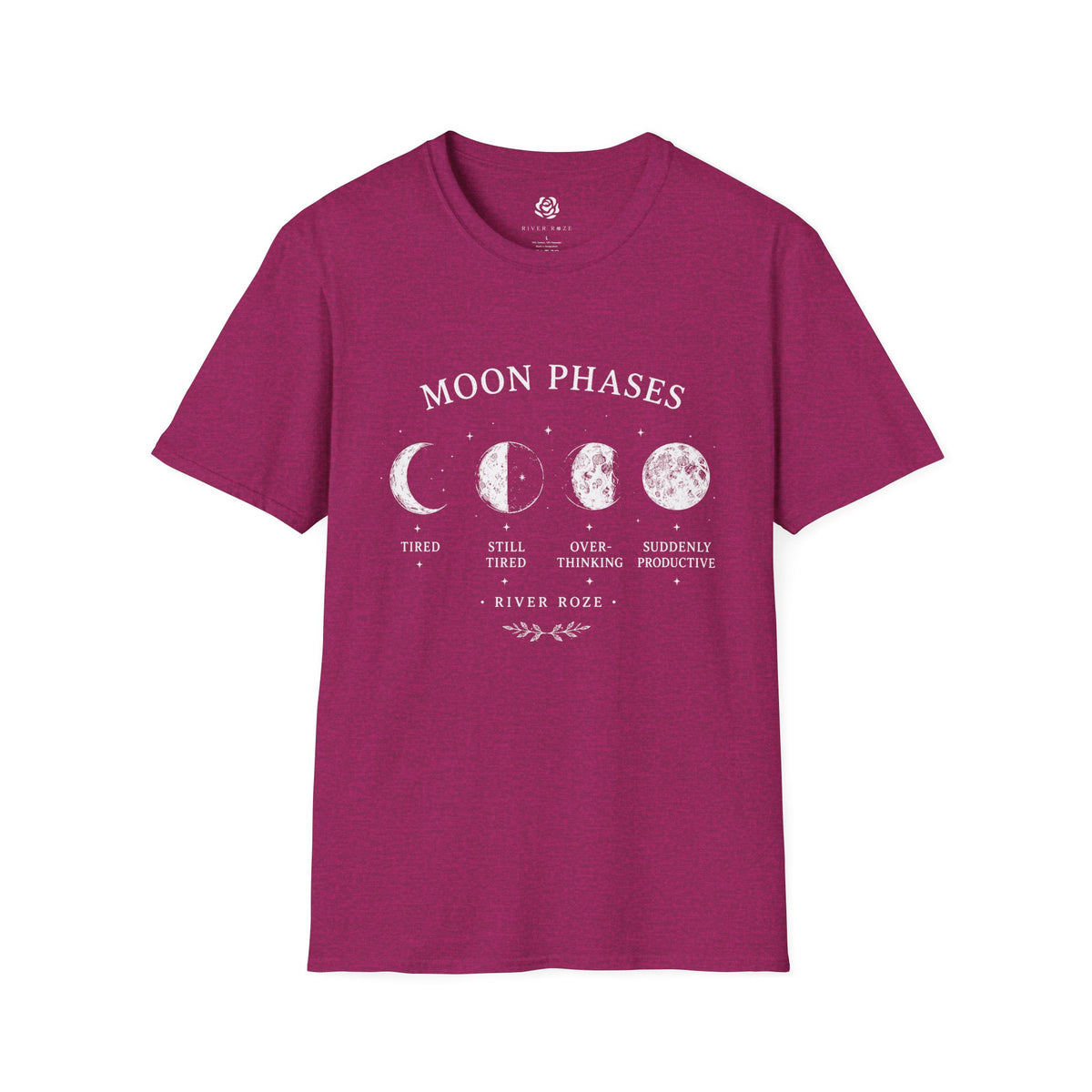 Moon Phases Graphic T-Shirt – Celestial Lunar Tee