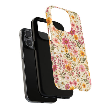 Wildflower Meadow Magnetic Protective Phone Case – Tough Dual-Layer Cover