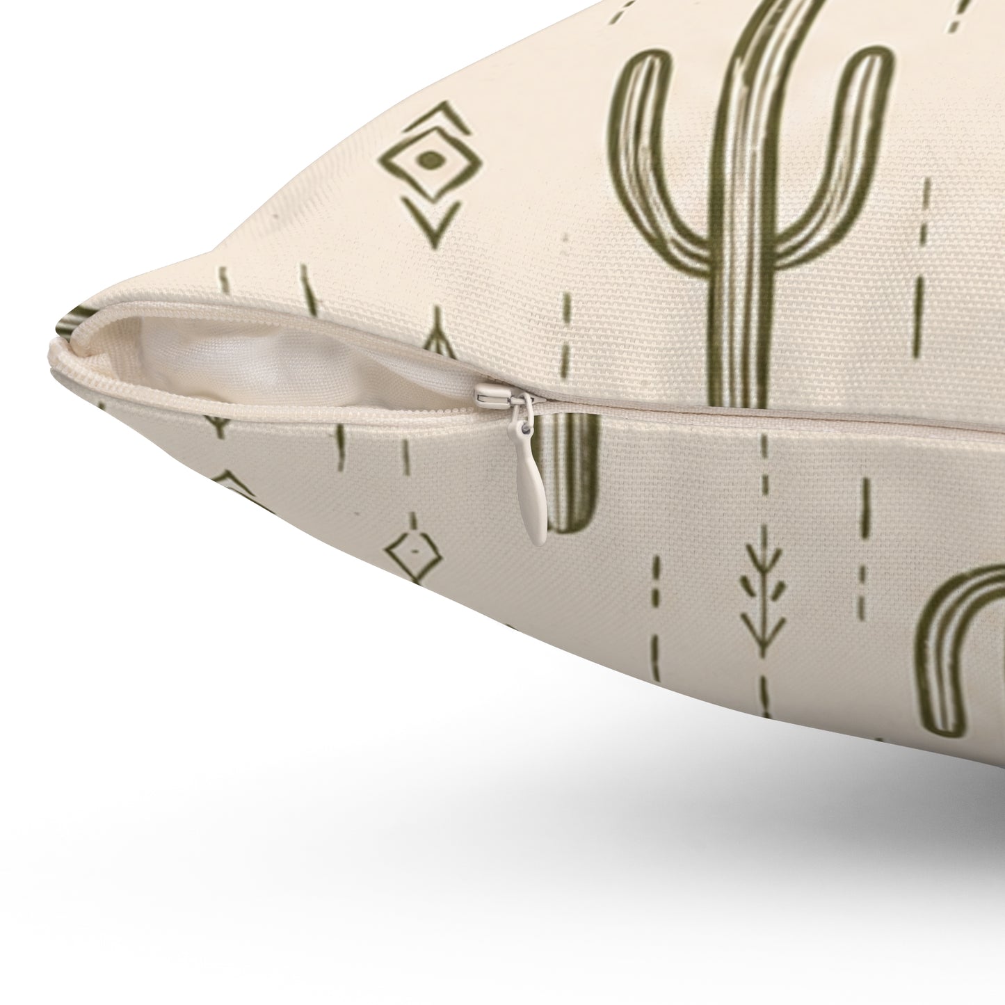 Desert Rhythm Pillow - Boho Cactus Throw Pillow - Neutral Desert Decorative Cushion - Southwestern Home Decor