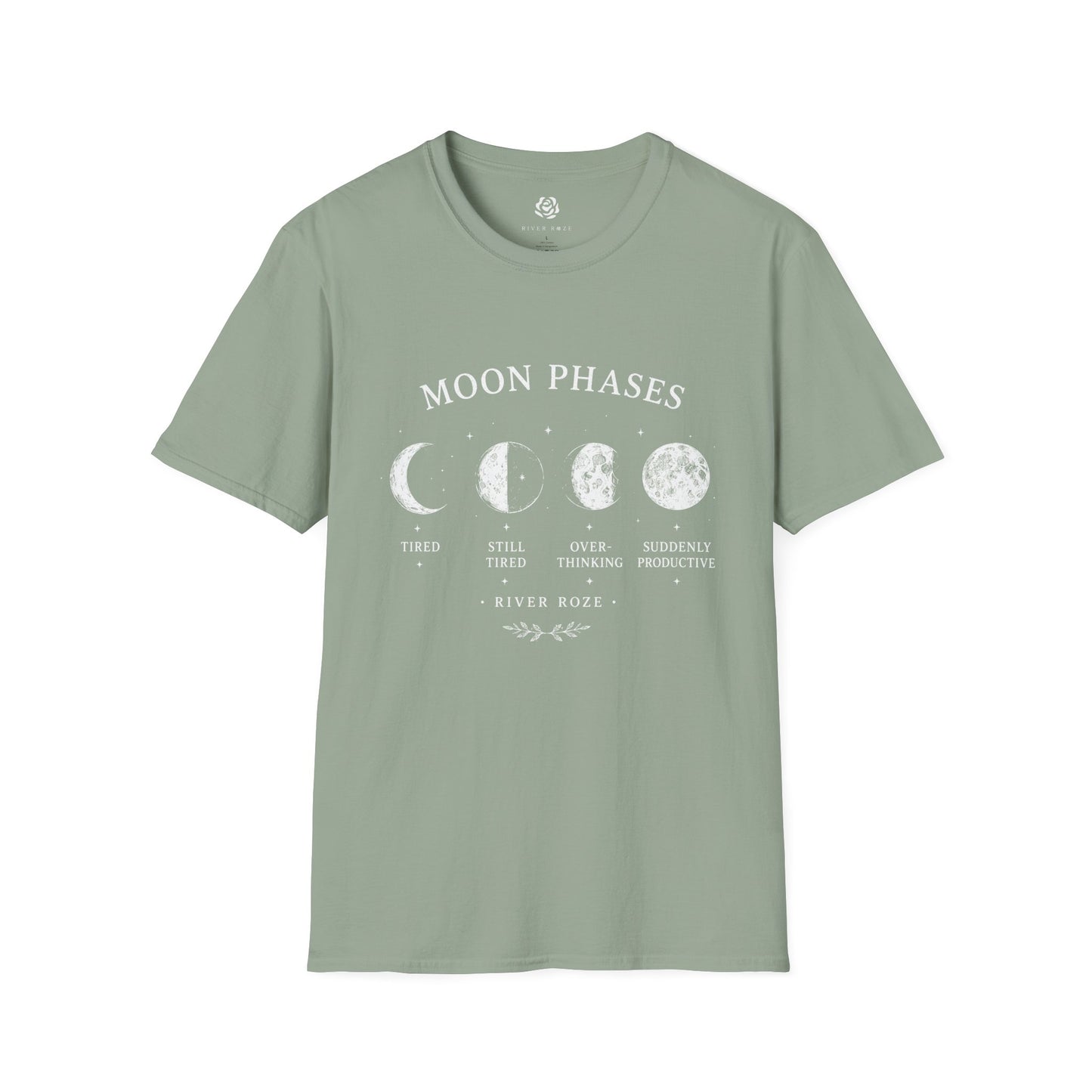 Moon Phases Graphic T-Shirt – Celestial Lunar Tee