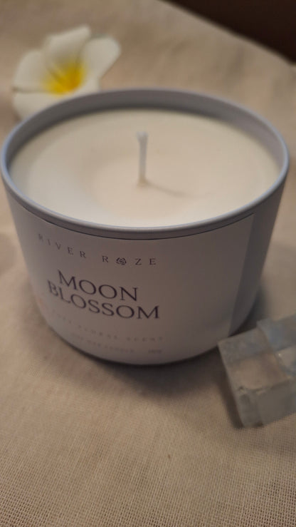 Moon Blossom Candle, Soft Sakura Scent, Soy Wax, 180g