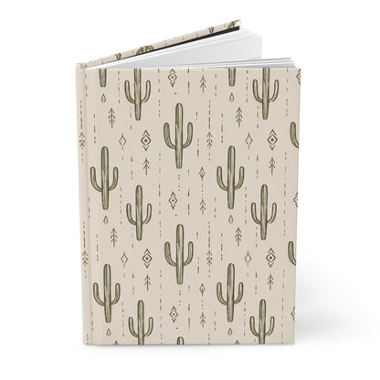 Desert Rhythm Hardcover Journal – Lined Cactus Notebook