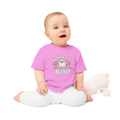 Mommy's Little Boo Baby T-Shirt - Halloween Ghost Infant Tee - Cute Spooky Baby Shirt - Halloween Baby Outfit
