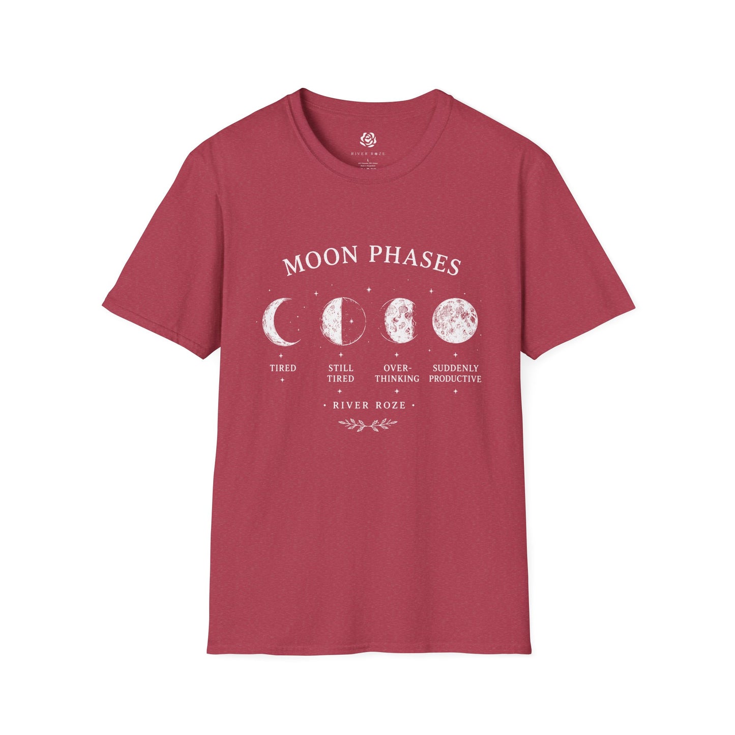 Moon Phases Graphic T-Shirt – Celestial Lunar Tee