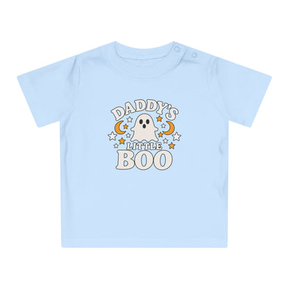 Daddy's Little Boo Baby T-Shirt - Halloween Ghost Infant Tee - Cute Spooky Baby Shirt - Halloween Baby Outfit