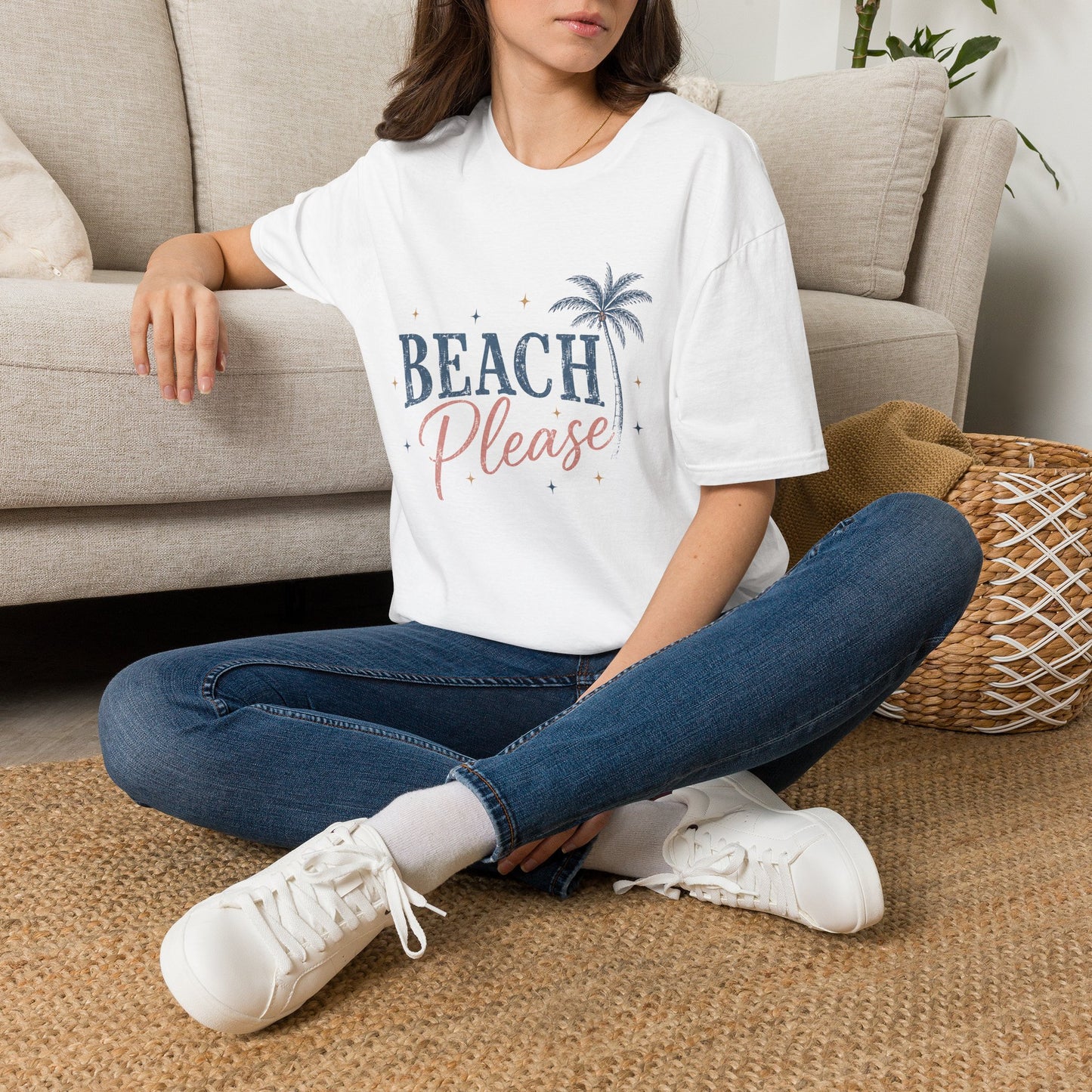 Beach Please | Palm Tree Summer Tee