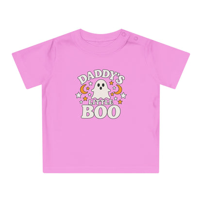 Daddy's Little Boo Baby T-Shirt - Halloween Ghost Infant Tee - Cute Spooky Baby Shirt - Halloween Baby Outfit