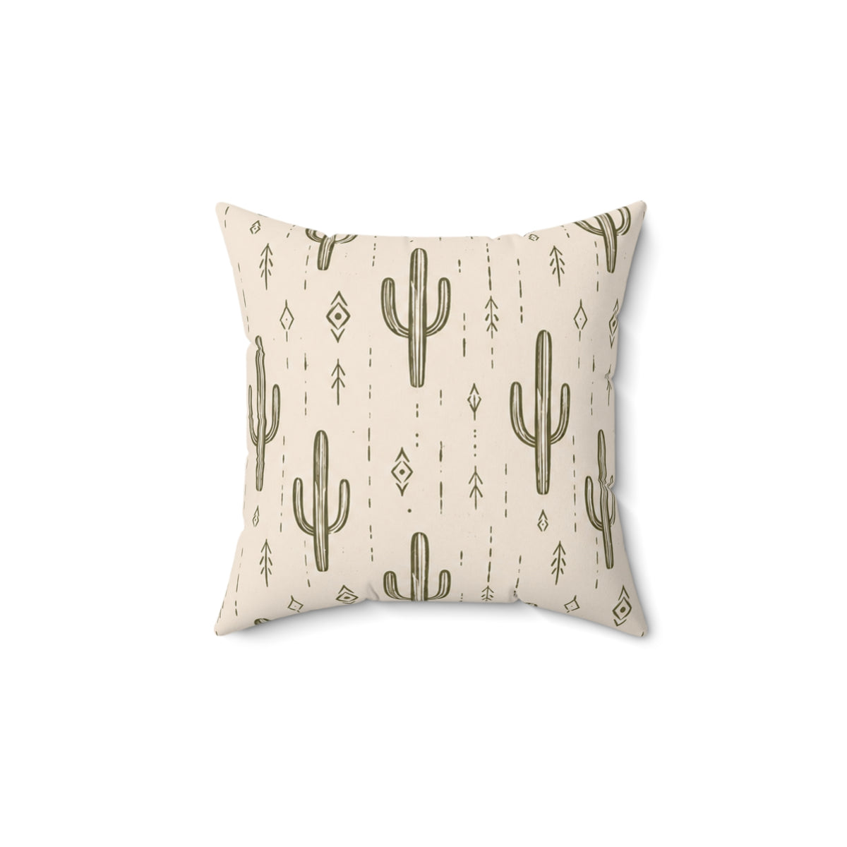 Desert Rhythm Pillow - Boho Cactus Throw Pillow - Neutral Desert Decorative Cushion - Southwestern Home Decor