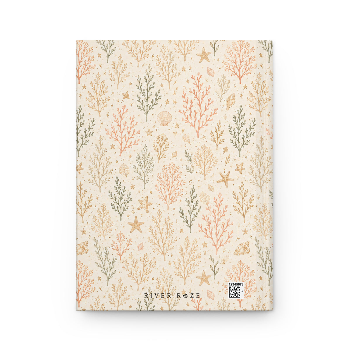 Coral Garden Hardcover Journal – Lined Coastal Notebook