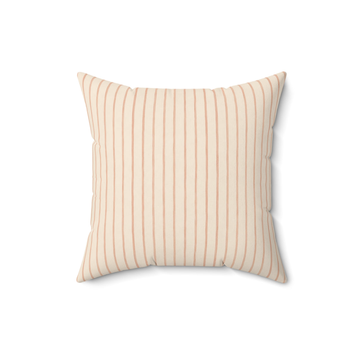 Soft Blush Lines Pillow - Striped Neutral Throw Pillow - Minimalist Decorative Cushion - Beige Bedroom