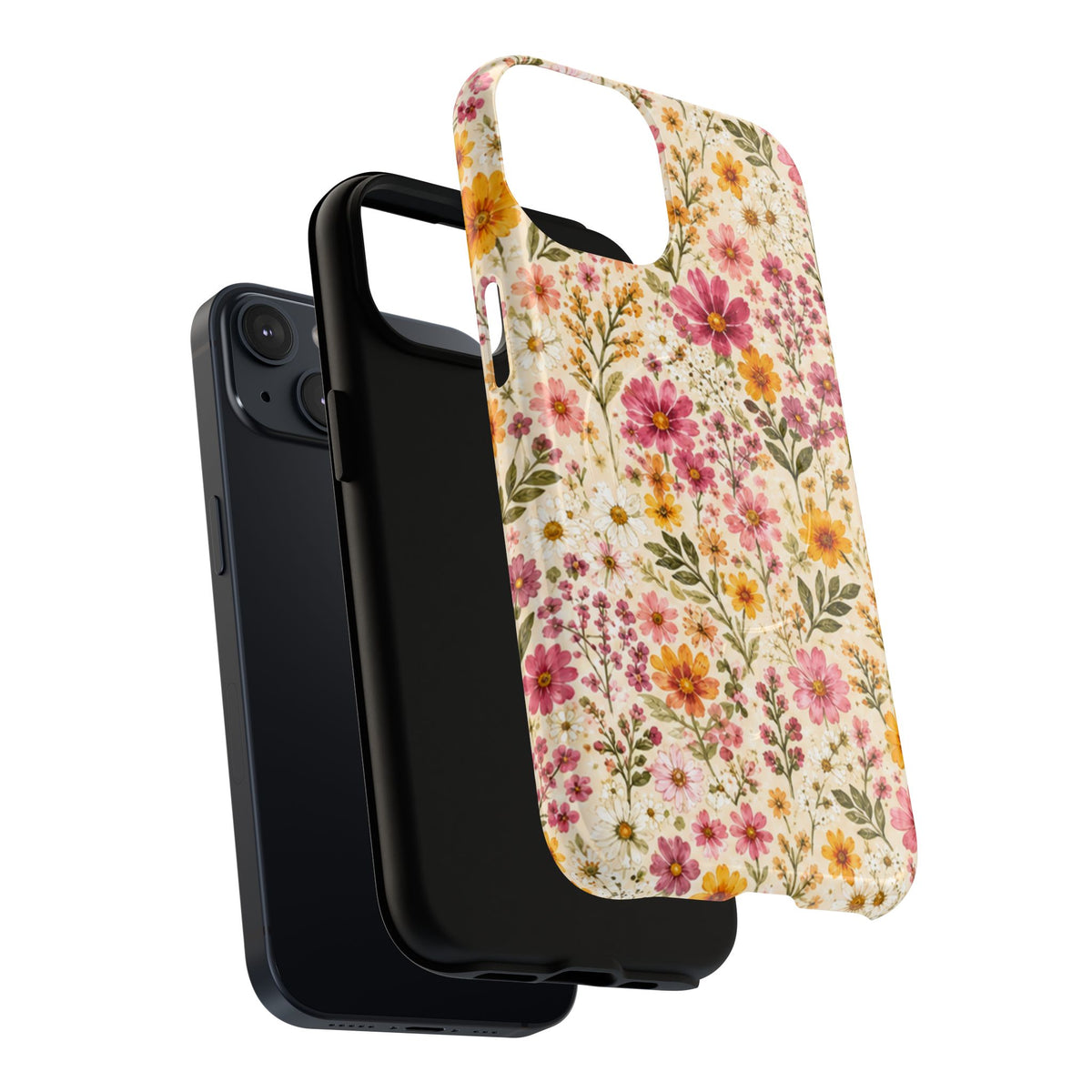 Wildflower Meadow Magnetic Protective Phone Case – Tough Dual-Layer Cover