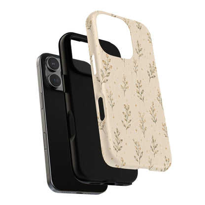 Floral Sprig Magnetic Protective Phone Case – Tough Dual-Layer Cover