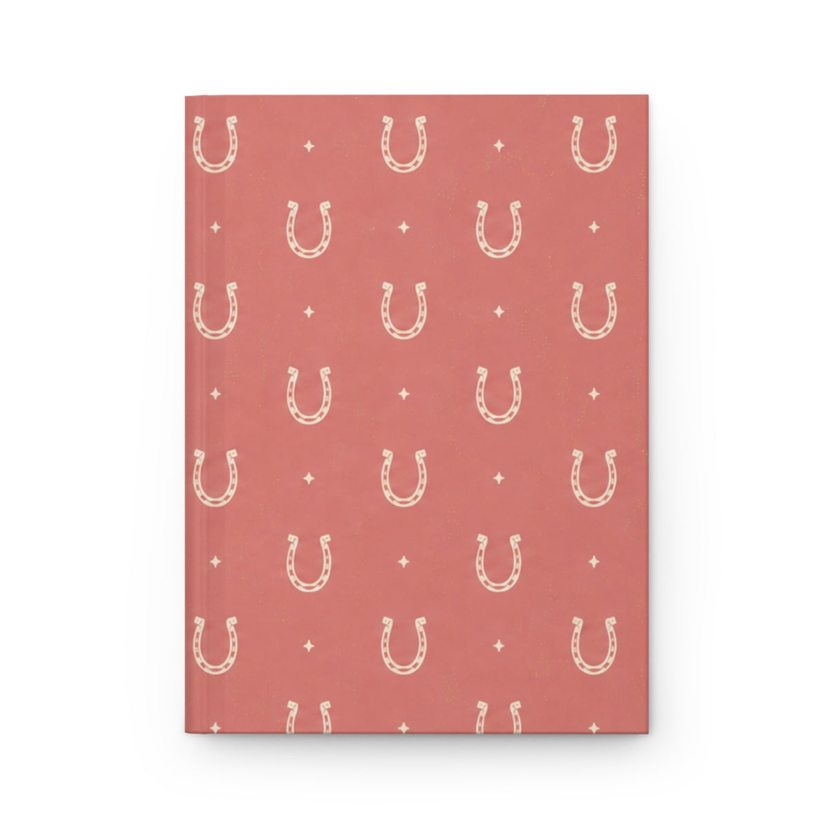 Lucky Blush Hardcover Journal – Lined Horseshoe Notebook