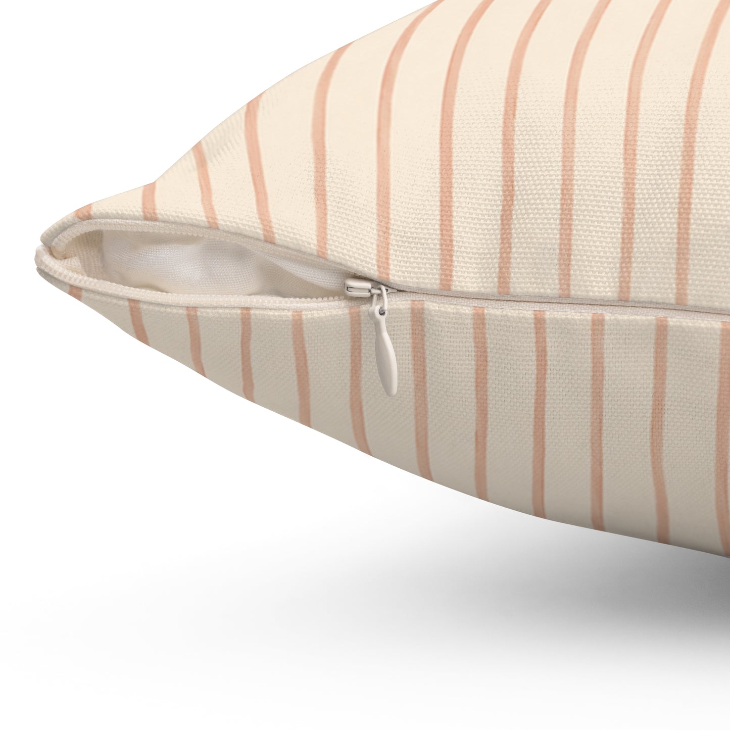 Soft Blush Lines Pillow - Striped Neutral Throw Pillow - Minimalist Decorative Cushion - Beige Bedroom