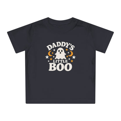 Daddy's Little Boo Baby T-Shirt - Halloween Ghost Infant Tee - Cute Spooky Baby Shirt - Halloween Baby Outfit