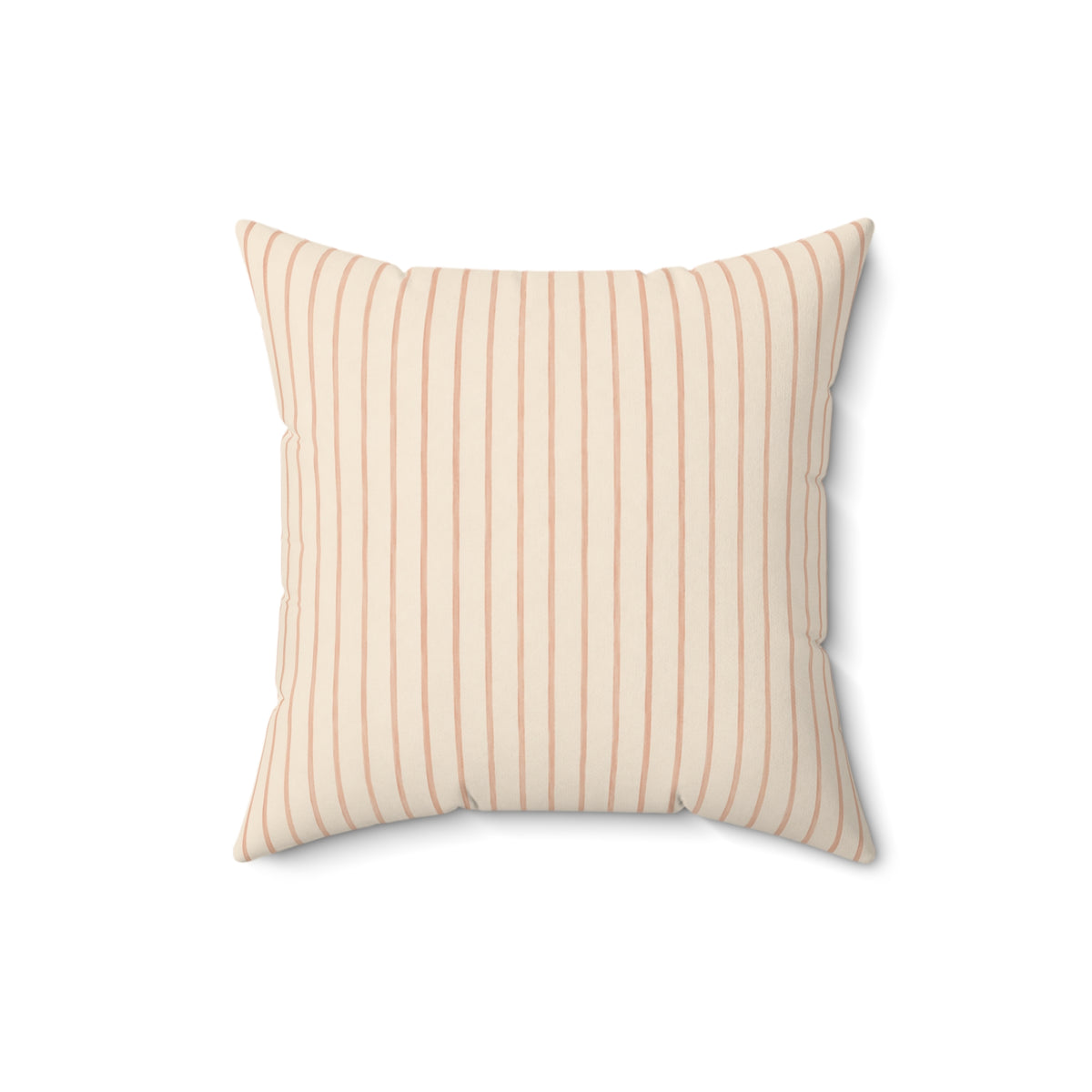 Soft Blush Lines Pillow - Striped Neutral Throw Pillow - Minimalist Decorative Cushion - Beige Bedroom