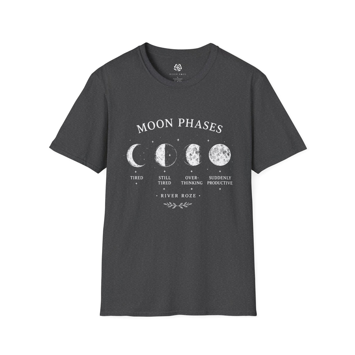 Moon Phases Graphic T-Shirt – Celestial Lunar Tee