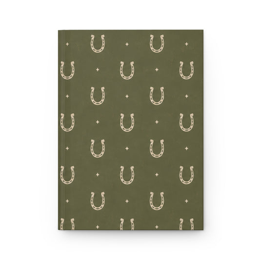 Lucky Olive Hardcover Journal – Lined Horseshoe Notebook