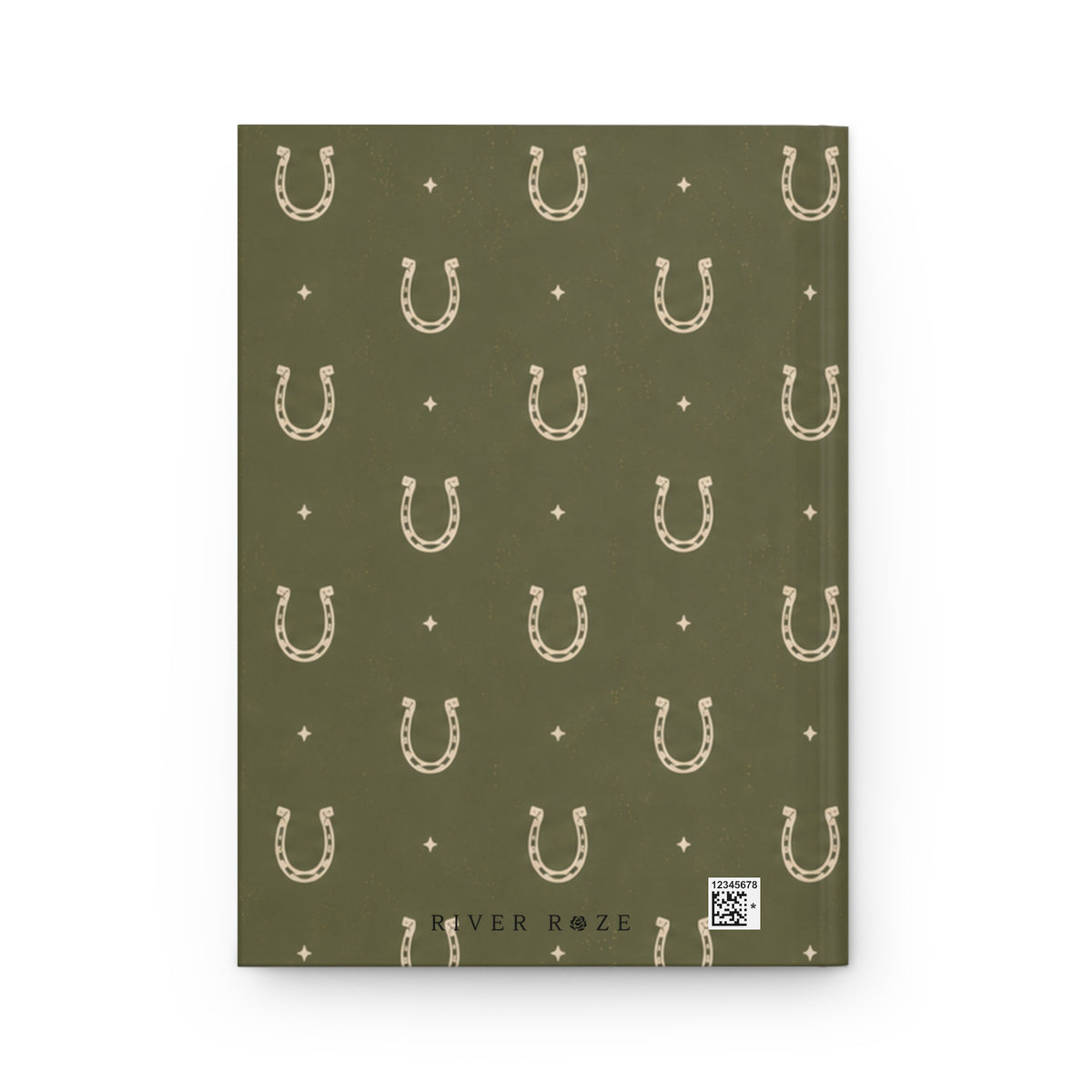 Lucky Olive Hardcover Journal – Lined Horseshoe Notebook