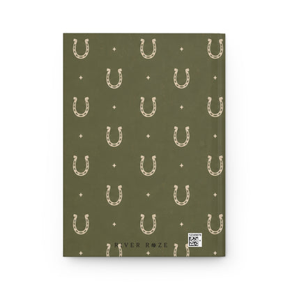 Lucky Olive Hardcover Journal – Lined Horseshoe Notebook