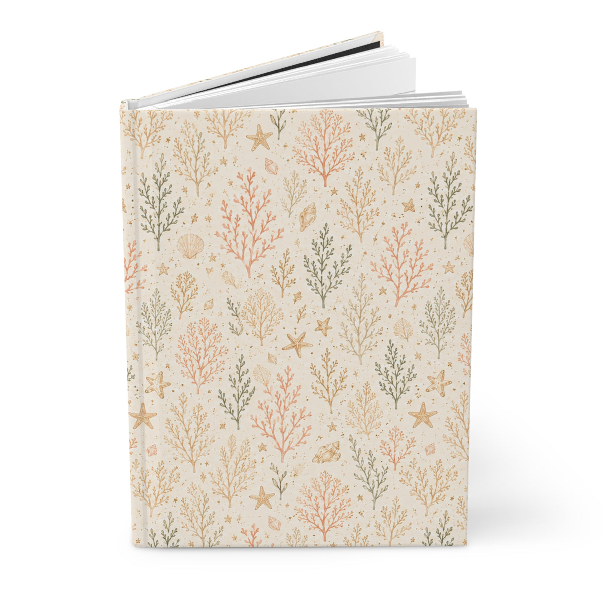 Coral Garden Hardcover Journal – Lined Coastal Notebook