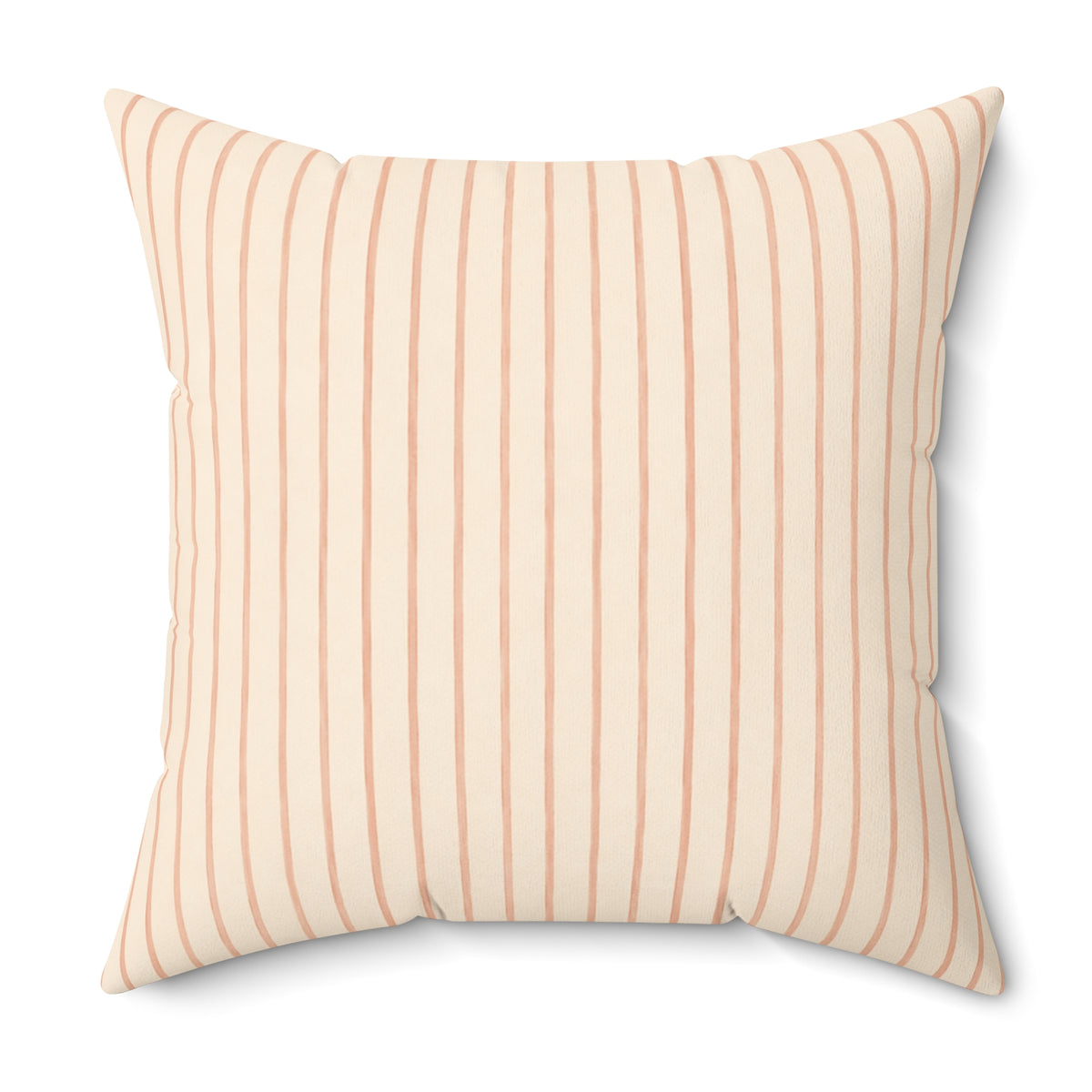 Soft Blush Lines Pillow - Striped Neutral Throw Pillow - Minimalist Decorative Cushion - Beige Bedroom