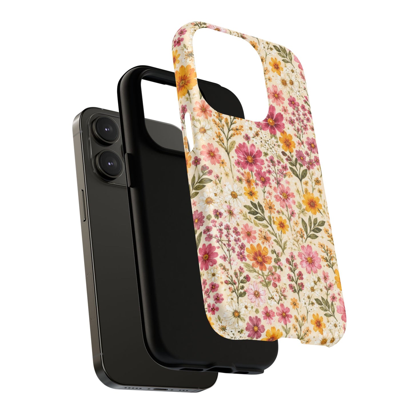 Wildflower Meadow Magnetic Protective Phone Case – Tough Dual-Layer Cover