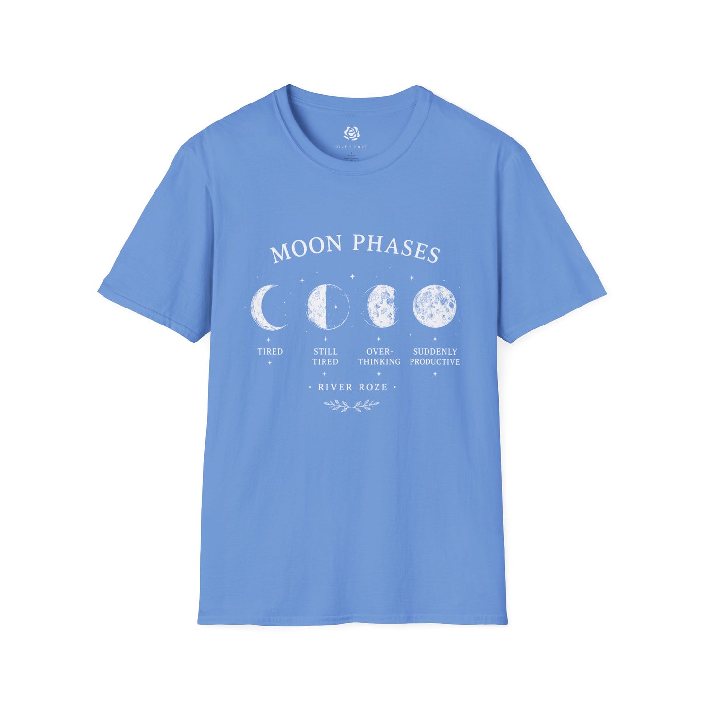 Moon Phases Graphic T-Shirt – Celestial Lunar Tee