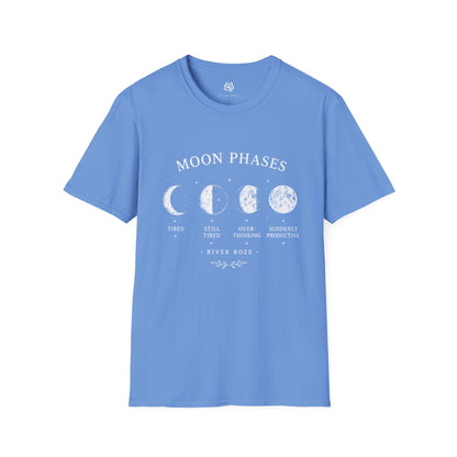 Moon Phases Graphic T-Shirt – Celestial Lunar Tee