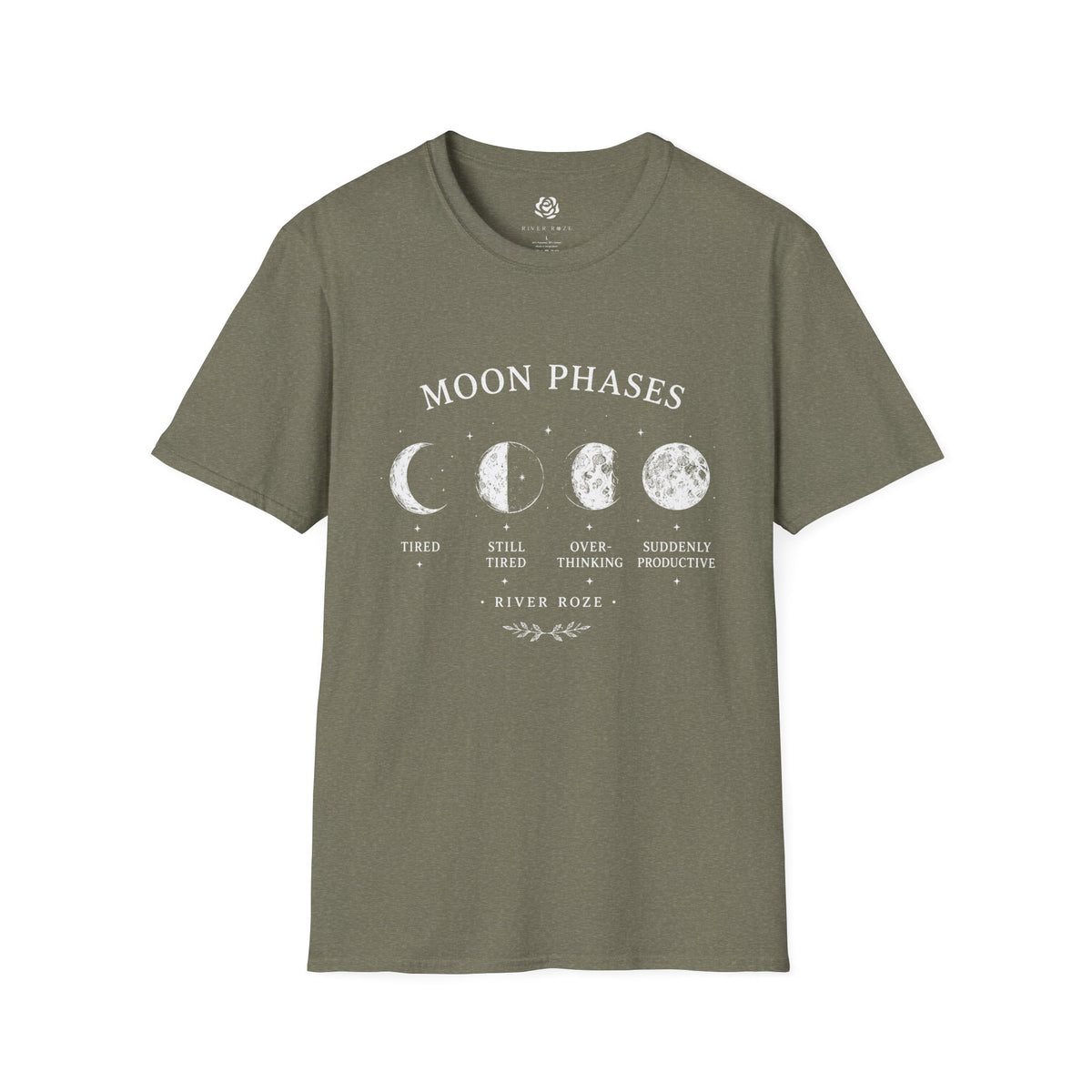 Moon Phases Graphic T-Shirt – Celestial Lunar Tee