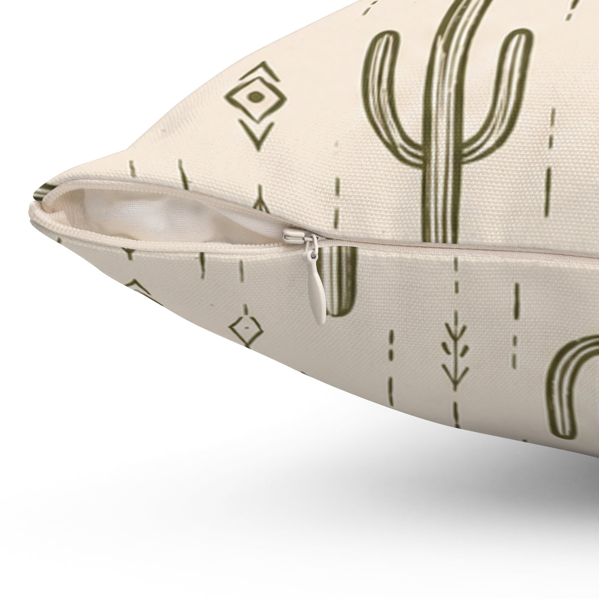 Desert Rhythm Pillow - Boho Cactus Throw Pillow - Neutral Desert Decorative Cushion - Southwestern Home Decor