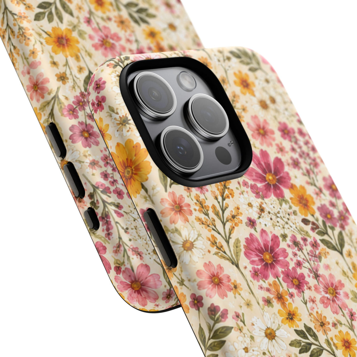 Wildflower Meadow Magnetic Protective Phone Case – Tough Dual-Layer Cover