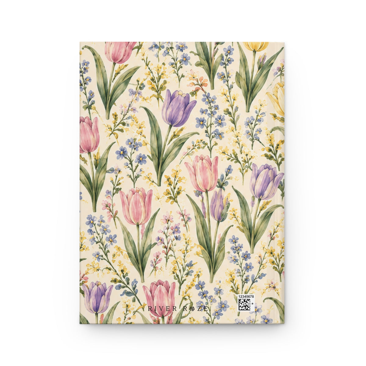 Spring Tulips Hardcover Journal – Lined Floral Notebook