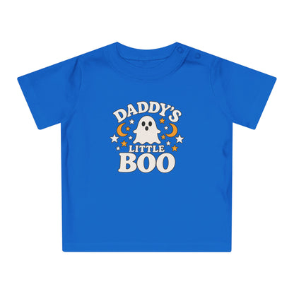 Daddy's Little Boo Baby T-Shirt - Halloween Ghost Infant Tee - Cute Spooky Baby Shirt - Halloween Baby Outfit