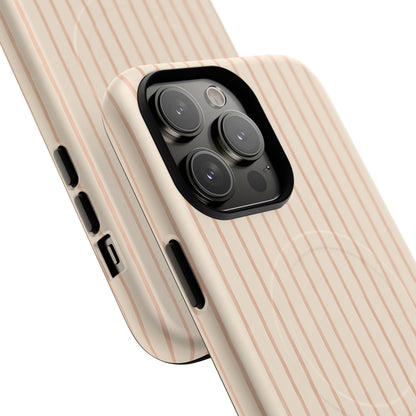 Soft Blush Lines Magnetic Protective Phone Case – Tough Dual-Layer Cover