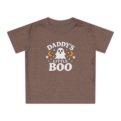 Daddy's Little Boo Baby T-Shirt - Halloween Ghost Infant Tee - Cute Spooky Baby Shirt - Halloween Baby Outfit