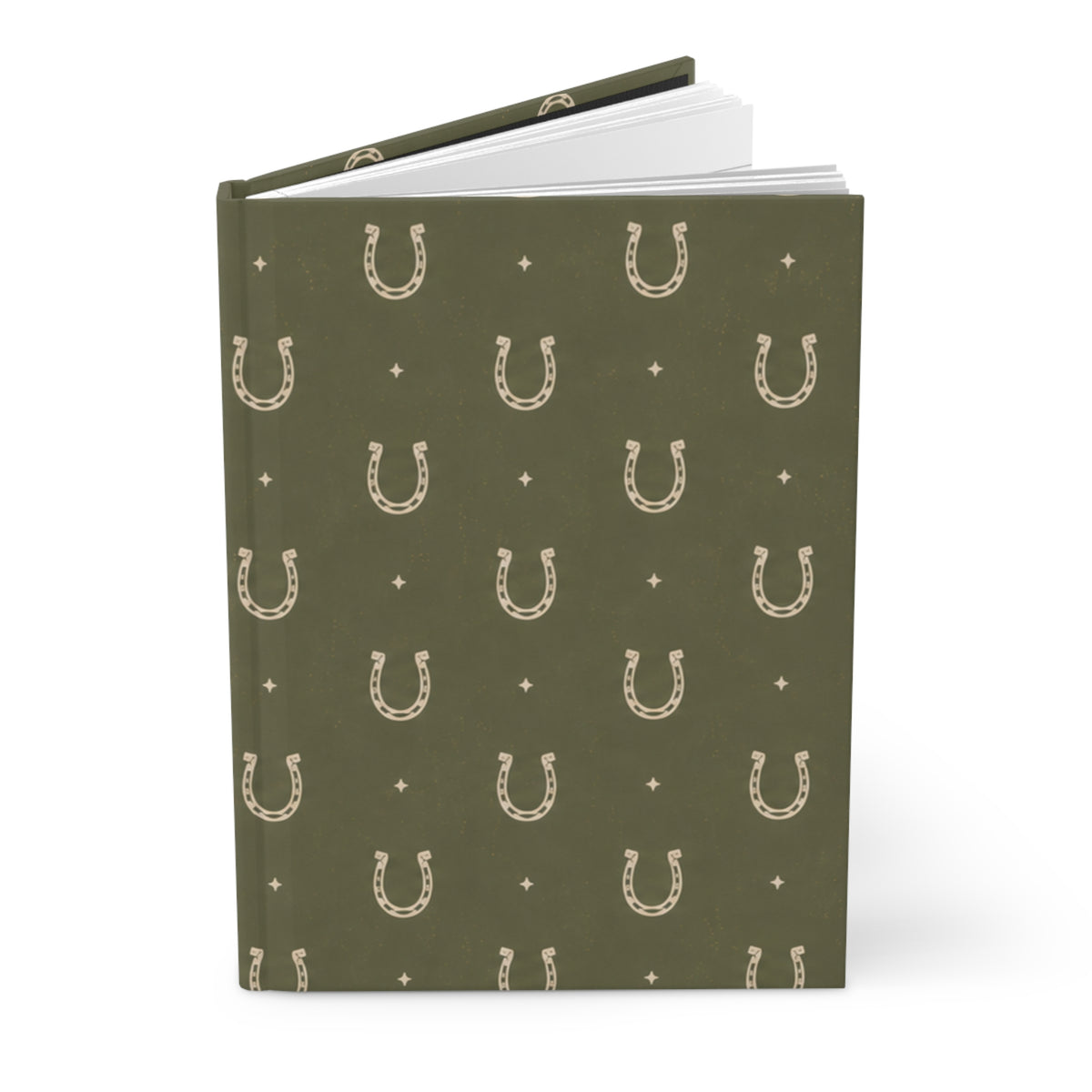 Lucky Olive Hardcover Journal – Lined Horseshoe Notebook
