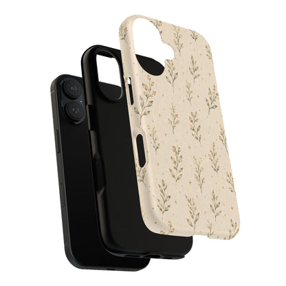 Floral Sprig Magnetic Protective Phone Case – Tough Dual-Layer Cover