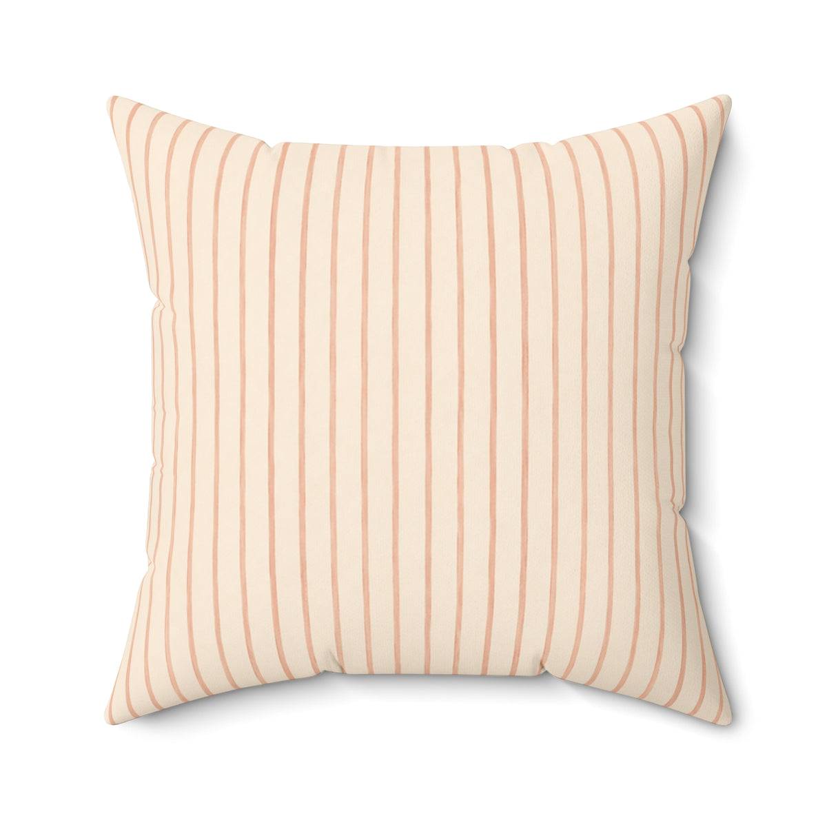 Soft Blush Lines Pillow - Striped Neutral Throw Pillow - Minimalist Decorative Cushion - Beige Bedroom