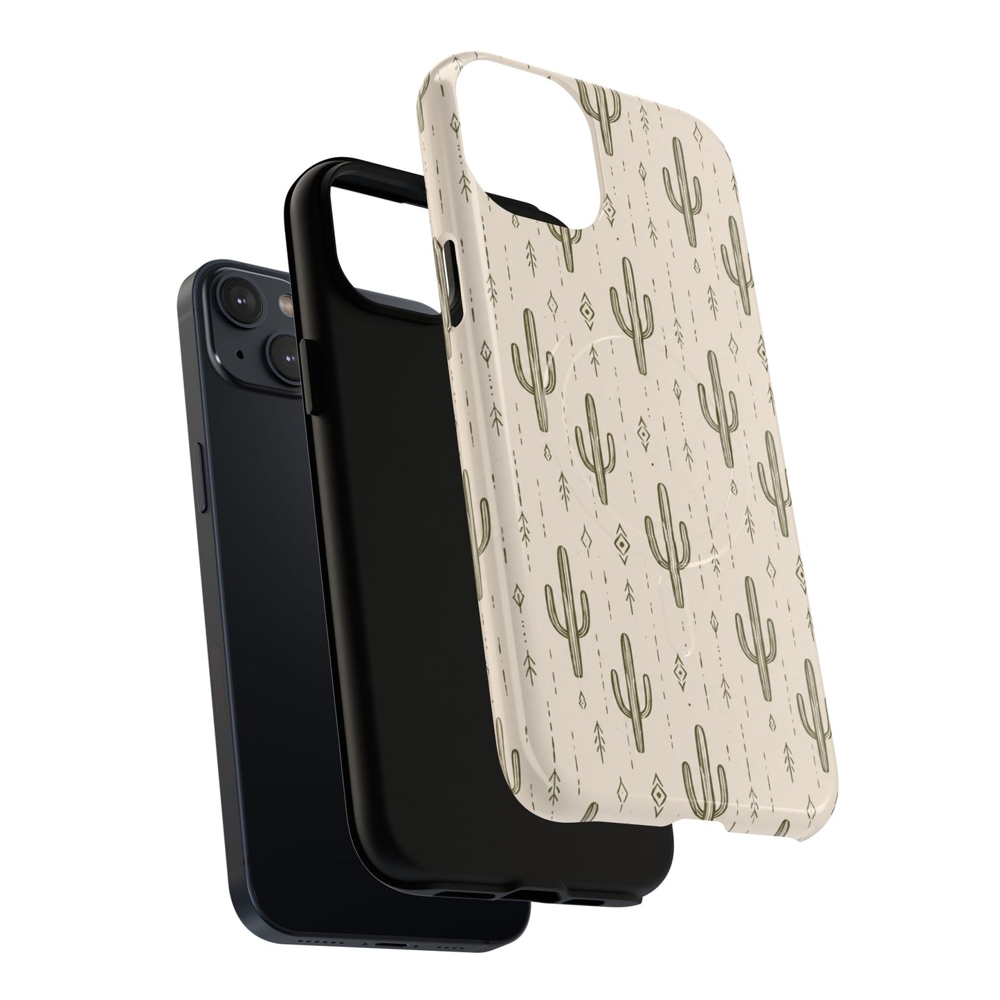 Desert Rhythm Magnetic Protective Phone Case – Tough Dual-Layer Cover